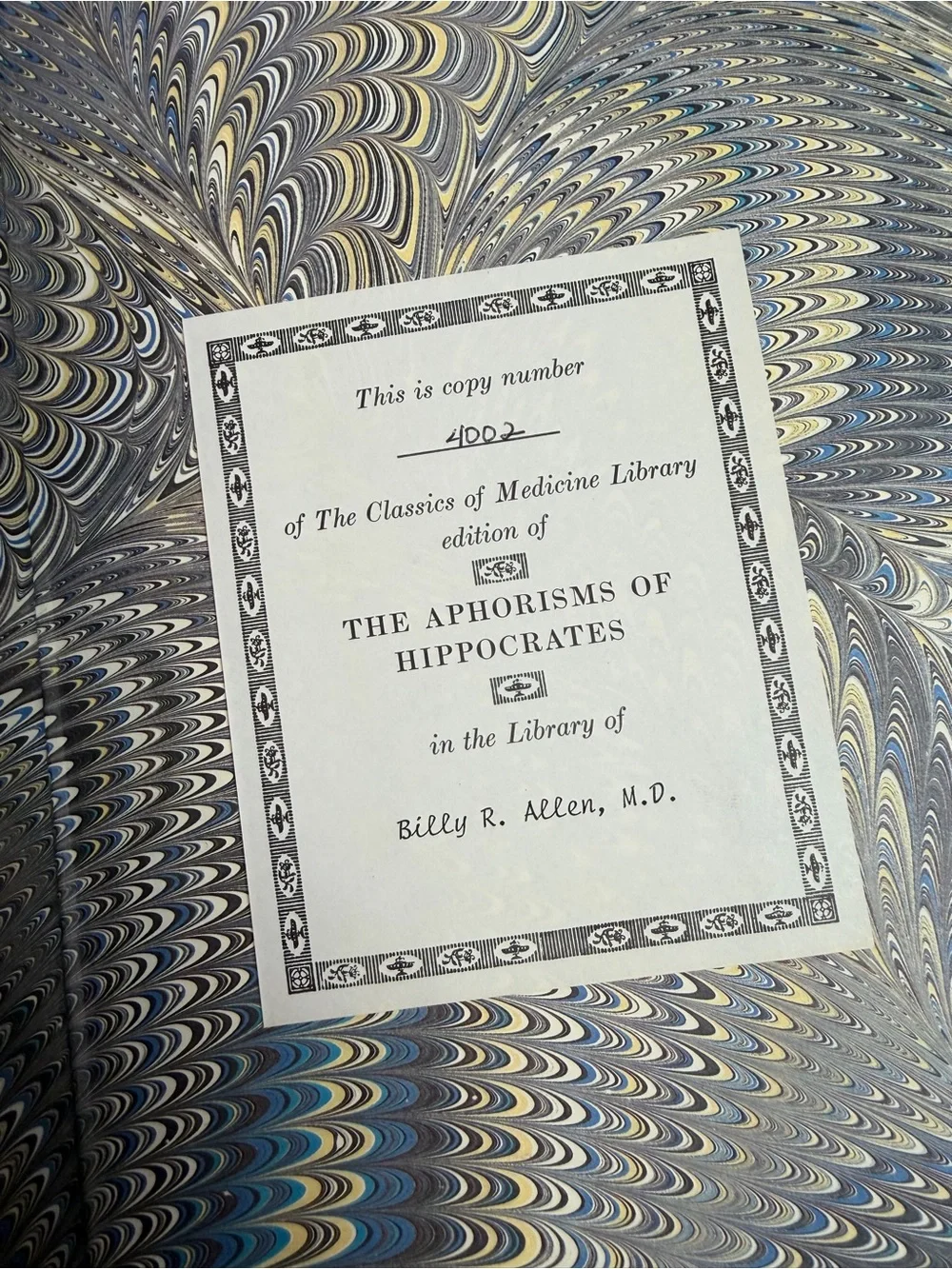 The Aphorisms of Hippocrates Leather Limited Edition Classics of Medicine